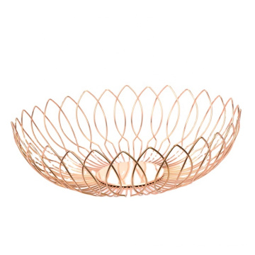 Most Popular Kitchen Modern Silver Metal Wire Mesh Storage Vegetable Basket Fruit Bowl Basket